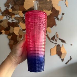 Starbucks Ombré Watermelon Pink Purple Studded 24 oz Cup